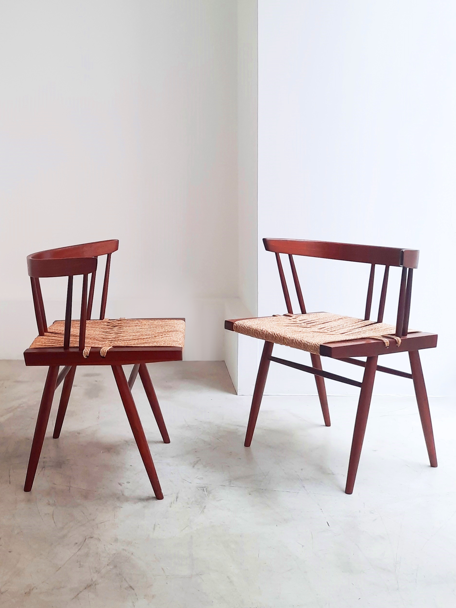 Set of 6 chairs “Seagrass” NAKASHIMA George